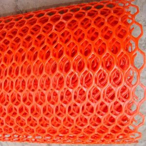 Image of Red Color Diamond Hole Plastic Flat Netting 300x300